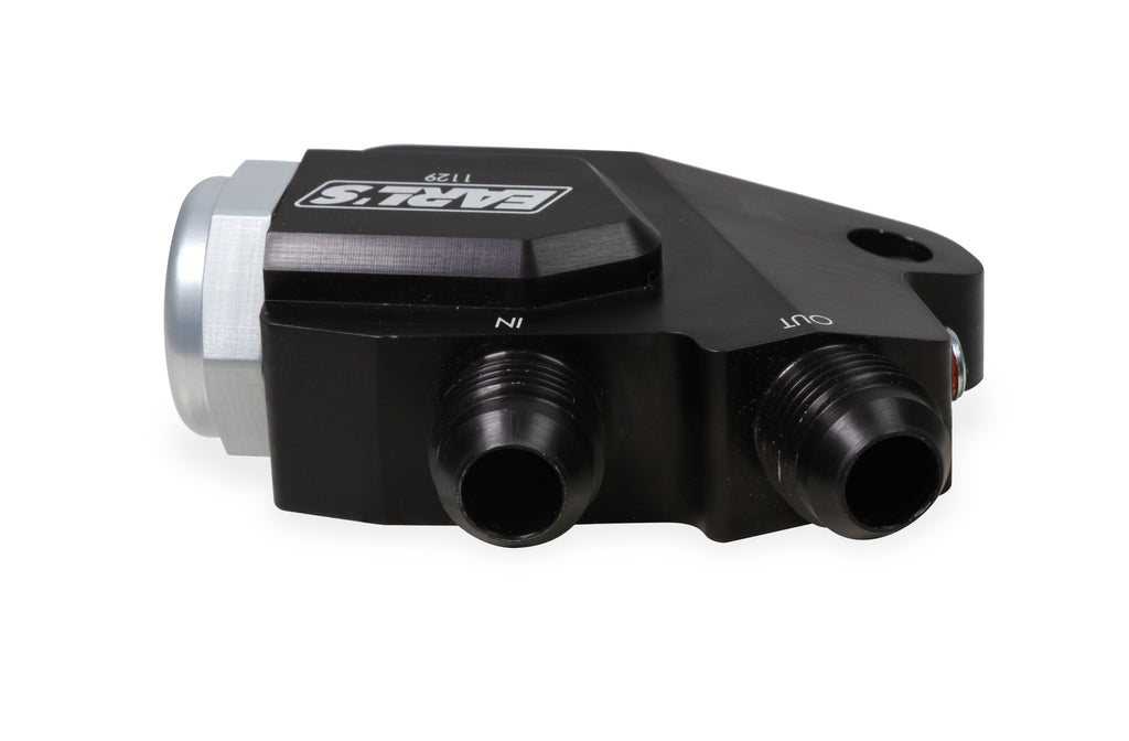 Gen V LT Side Mount Oil Cooler Adapter w/180 Degree Thermostat