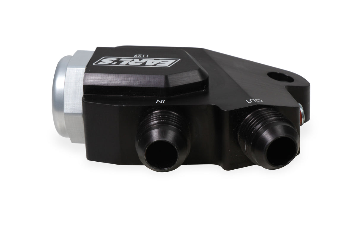 Gen V LT Side Mount Oil Cooler Adapter w/180 Degree Thermostat