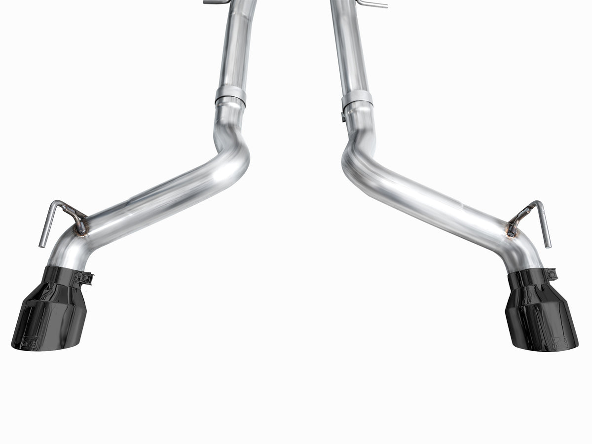 AWE Track Edition Exhaust for Nissan Z - 5” Diamond Black Tips