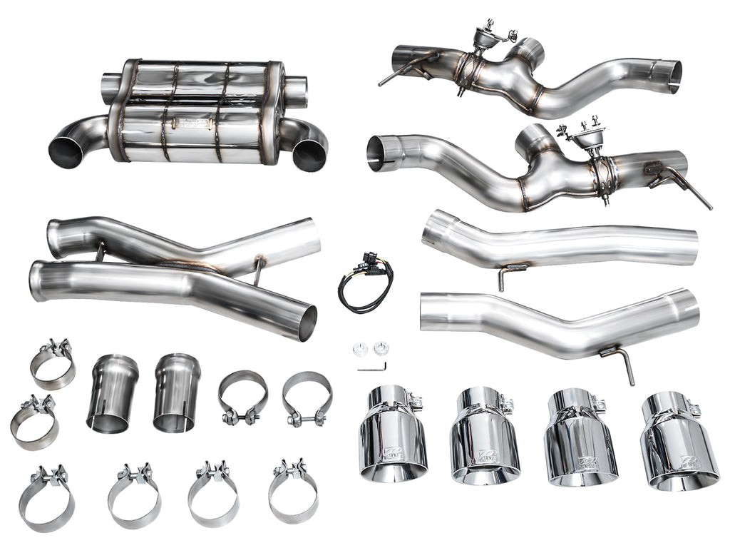 AWE SwitchPath™ Exhaust for BMW G87 M2 - 4.5" Chrome Silver Tips
