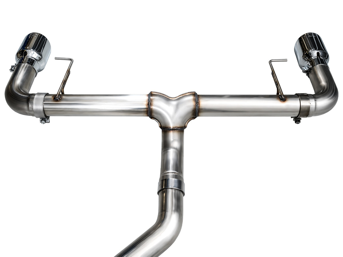 AWE Track Edition Axleback Exhaust for BMW G2X 330i/430i - 4.5” Chrome Silver Tips