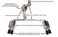 AWE Touring Edition Exhaust for Audi B8 S4 3.0T - 4" Diamond Black Tips