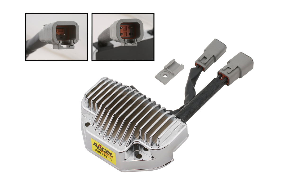 VOLTAGE REGULATOR 06-07 DYNA - Voltage Regulator, Chrome, Harley-Davidson