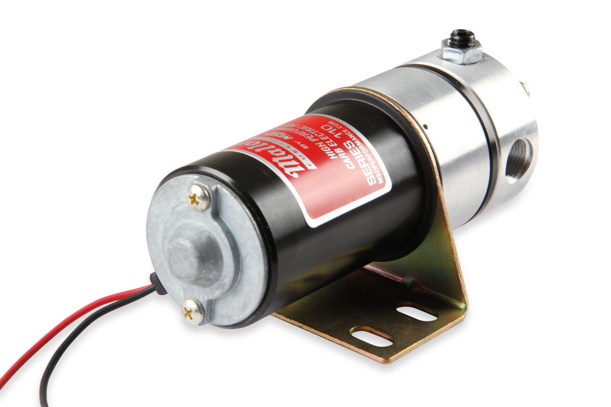High Performance Fuel Pump delivers 110 plus GPH free flow @ 12.5 volts.  Hardware is supplied.