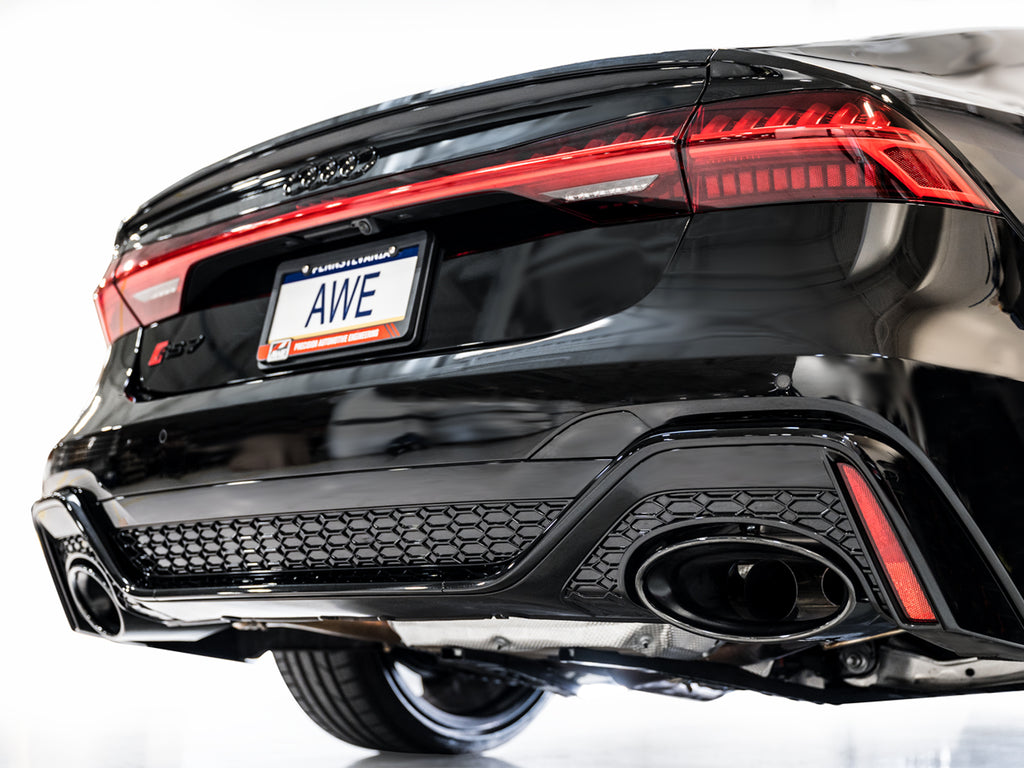 AWE SwitchPath™ Exhaust for C8 Audi RS 6/RS 7 - Diamond Black RS-style Tips
