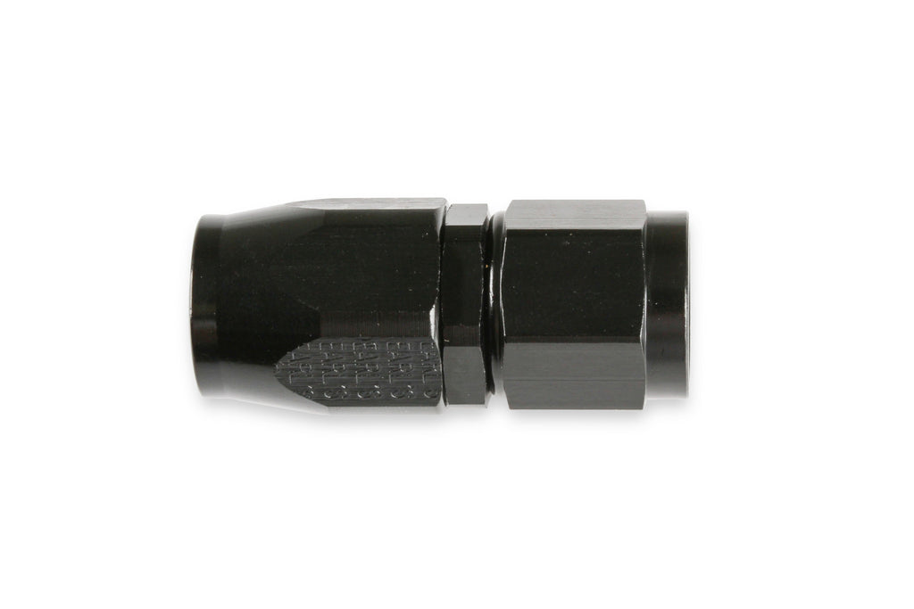 Earls Straight Swivel-Seal® Hose End AN -6 - Black