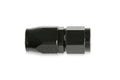 Earls Straight Swivel-Seal® Hose End AN -6 - Black