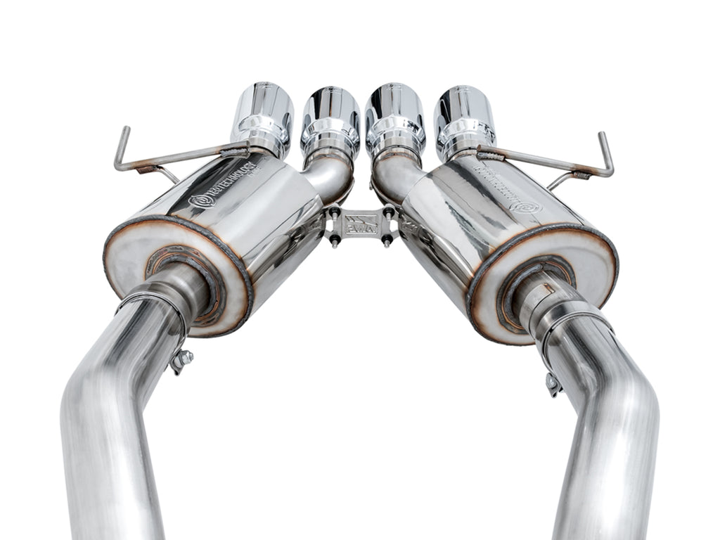 AWE Touring Edition Axleback Exhaust for C7 Corvette - 4.5" Chrome Silver Tips