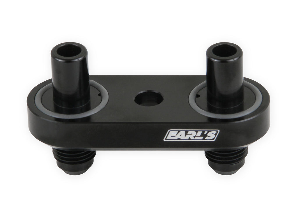 Fits GM 6L80E, 6L90E, and 8L90E Transmissions, -6 AN Male Flares, Black Anodized Finish