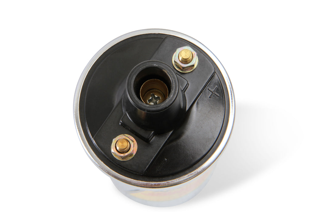 Ignition Coil - Chrome - 42000v 1.4 ohm primary - Points - up to 6500 RPM - 8140C superstock ignition coil is a chrome canister style high performance replacement coil.