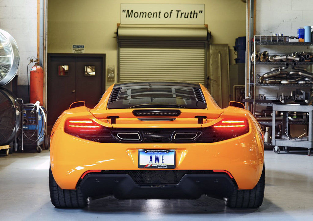 AWE Performance Exhaust for McLaren MP4-12C - Machined Tips