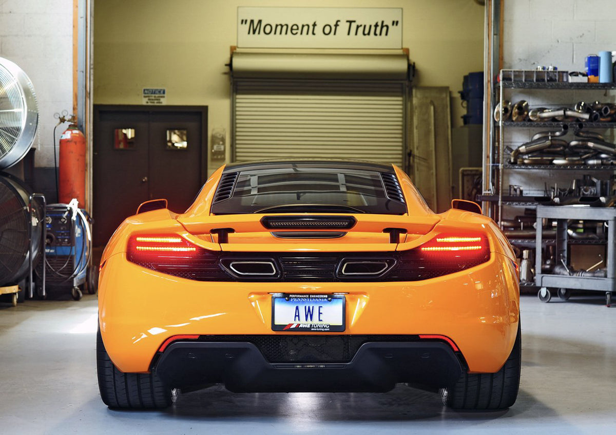 AWE Performance Exhaust for McLaren MP4-12C - Machined Tips