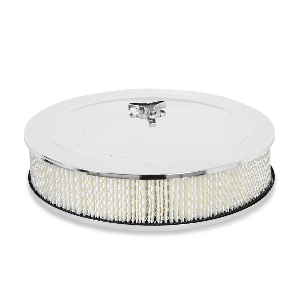 Demon Branded 14" Chrome Air Filter with paper filter element