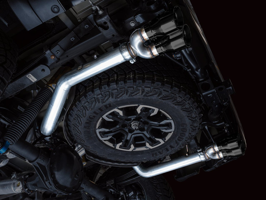 AWE 0FG Catback Exhaust for Silverado ZR2/Sierra AT4X - 4" Diamond Black Tips