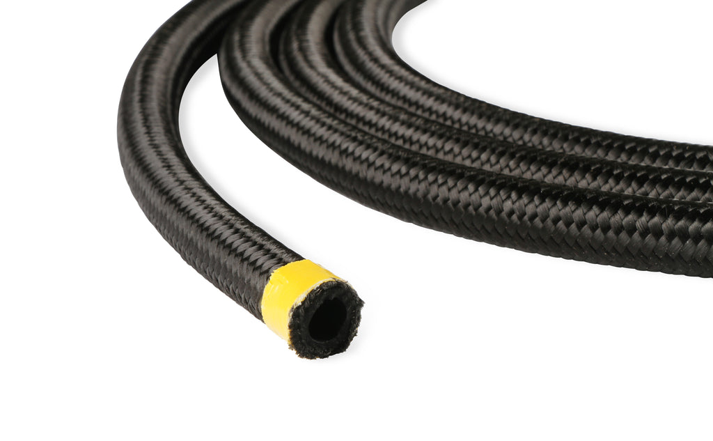 Lightweight Tough Nylon Covered High Pressure Hose. Easy to Cut and Assemble. Accepts Swivel-Seal, Auto-Crimp & Auto-Fit Hose Ends.