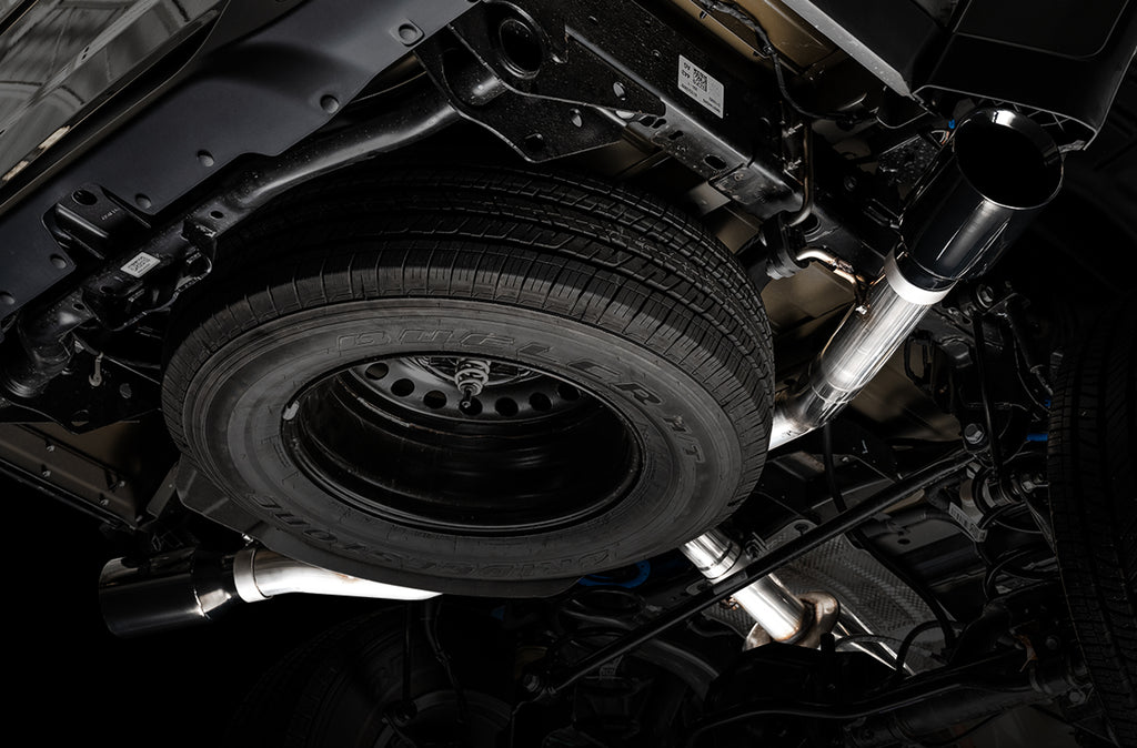 AWE Tread Edition Catback Dual Exhaust for Jeep JT 3.6L - Diamond Black Tips