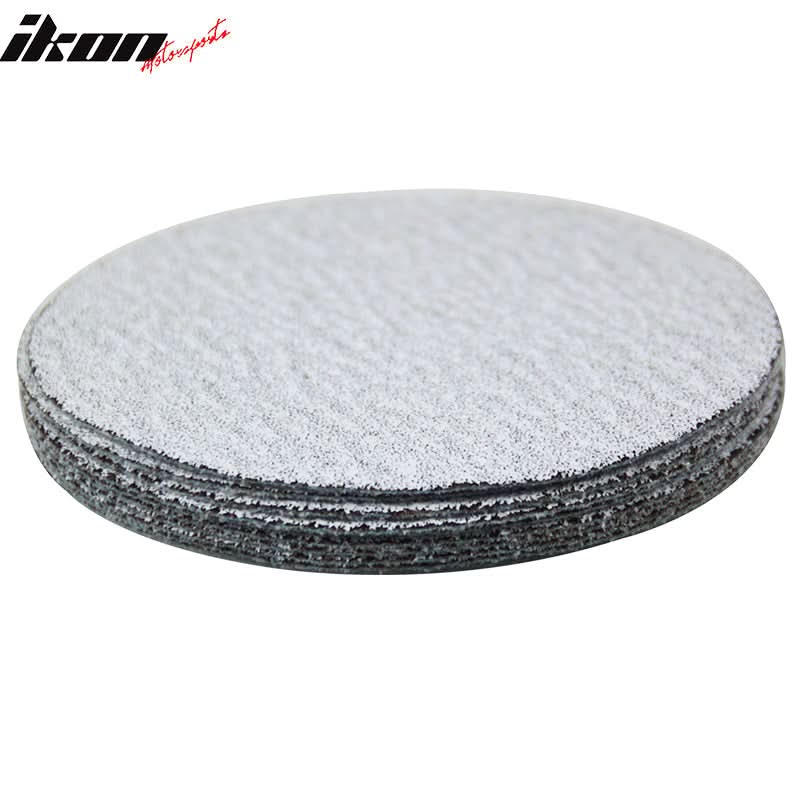 100PC 5in 127mm 60 Grit Auto Sanding Disc Sandpaper Sheets Sand Paper