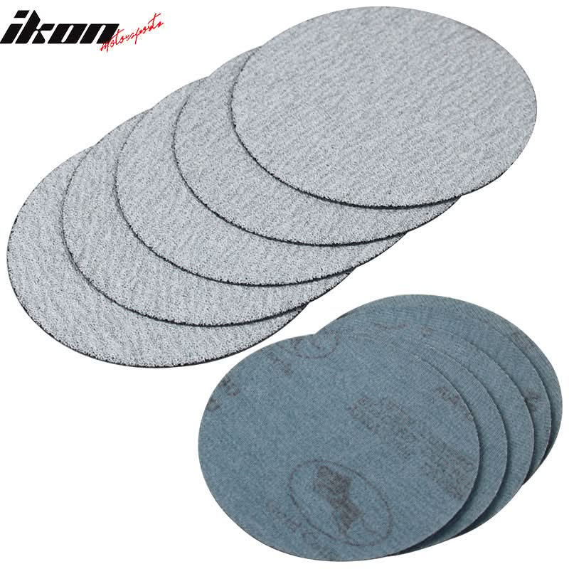 50PC 5in 127mm 80 Grit Auto Sanding Disc Sandpaper Sheets Sand Paper