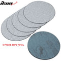 50PC 5in 127mm 80 Grit Auto Sanding Disc Sandpaper Sheets Sand Paper