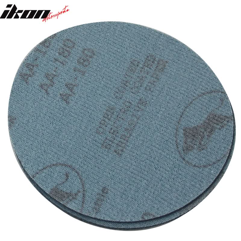 100PC 5in 127mm 180 Grit Auto Sanding Disc Sandpaper Sheets Sand Paper