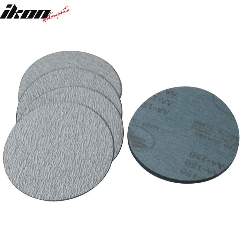 100PC 5in 127mm 150 Grit Auto Sanding Disc Sandpaper Sheets Sand Paper