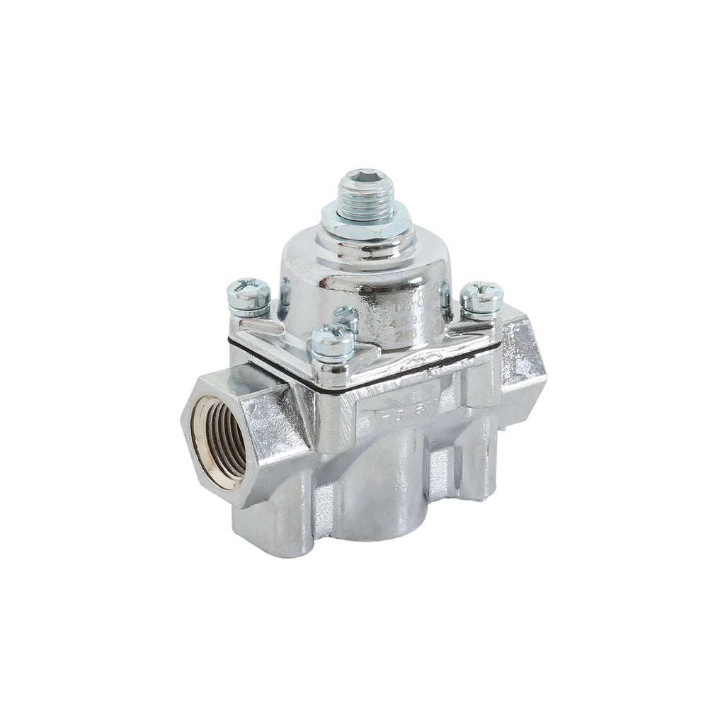 Earl's fuel pressure regulator, Chrome Plated, 4-9 PSI.