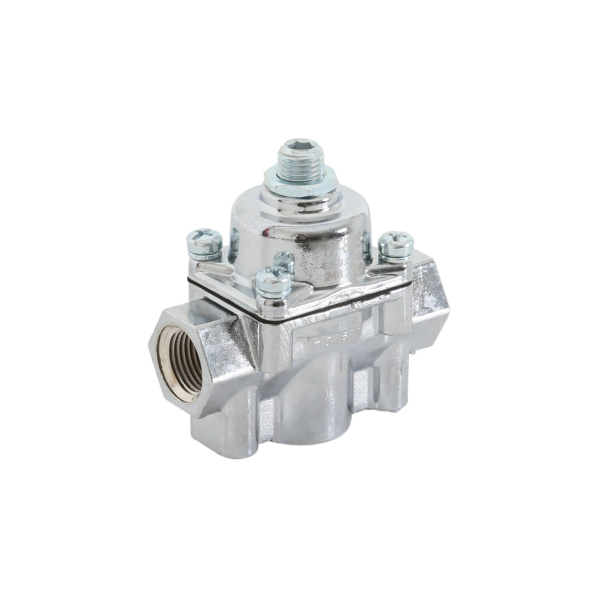Earl's fuel pressure regulator, Chrome Plated, 4-9 PSI.