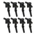 Ignition Coil - SuperCoil - 1998-2008 Ford 4.6L/5.4L/6.8L 2-valve -Black- 8-Pack