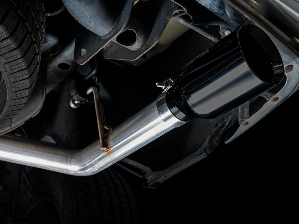 AWE 0FG Dual Rear Exit Catback for 4th Gen RAM 1500 5.7L (without bumper cutouts) - Diamond Black Tips