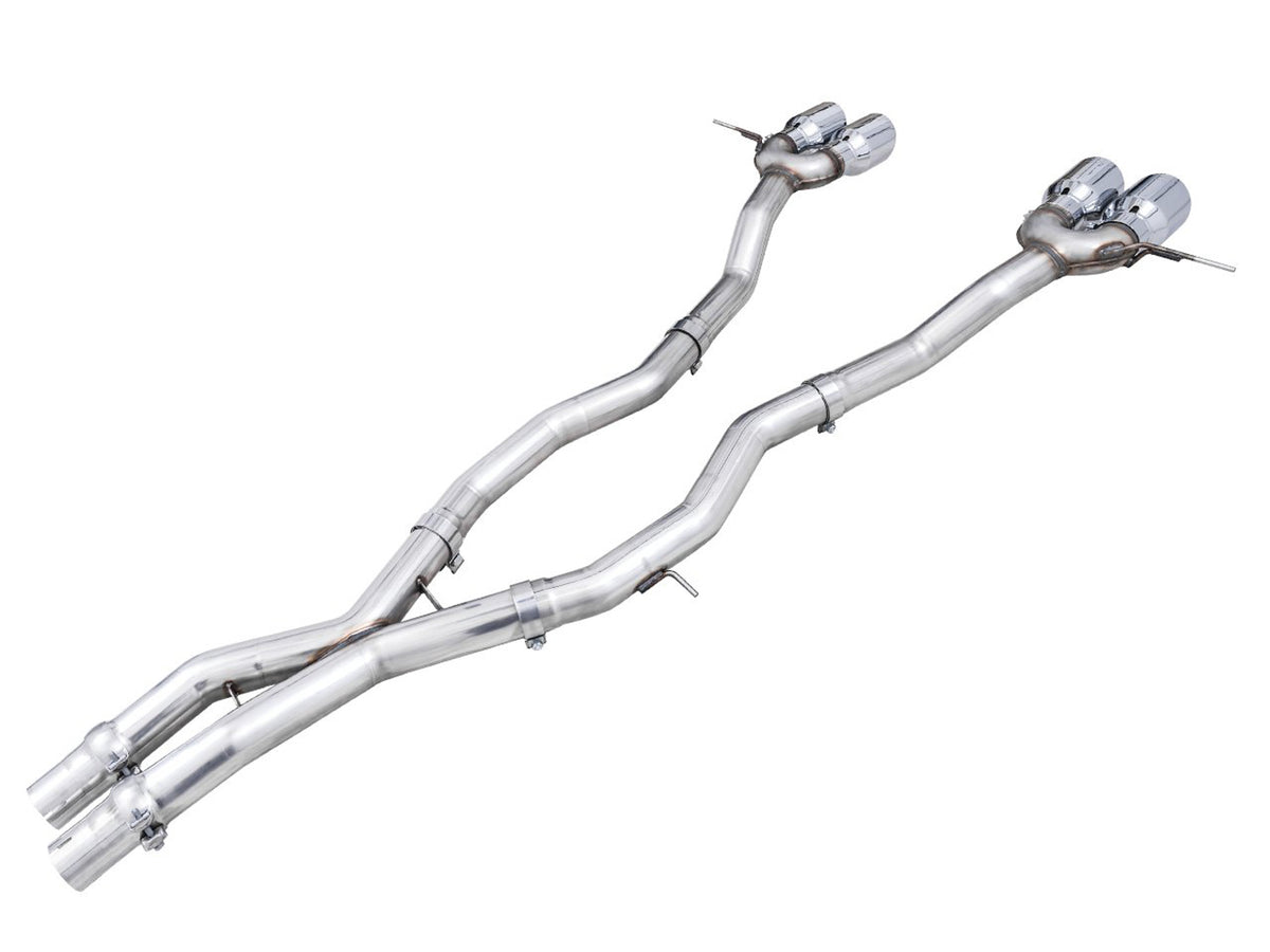 AWE Track Edition Catback Exhaust for BMW G8X M3/M4 - 4.5" Chrome Silver Tips