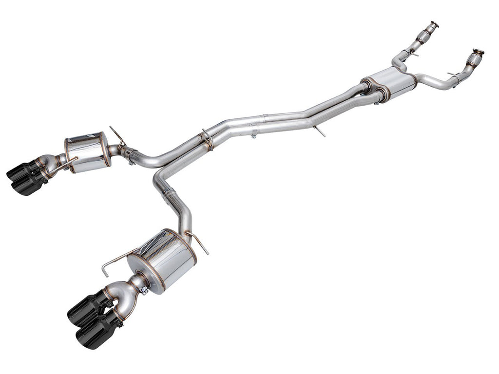 AWE Touring Edition Exhaust for Audi C8 S6/S7 - 4.5" Diamond Black Tips