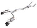 AWE Touring Edition Exhaust for Audi C8 S6/S7 - 4.5" Diamond Black Tips