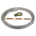 Replacement Steel Winch Rope - 7/16 in x 75 ft, with Hook