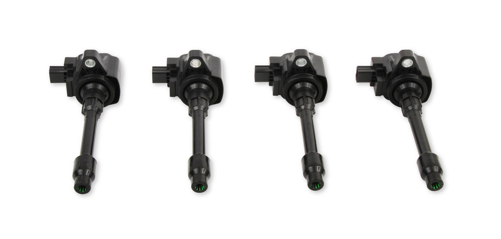 Ignition Coils - Honda 2.0L, 2.0L Turbo/ 1.5L 4-cylinder, Black, 4-Pack - Fits 2016 - 2020 Honda Civic 2.0L, 2.0L Turbo and 2015 - 2019 Honda Fit 1.5L, 4-cylinder engines.