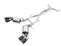 AWE Touring Edition Catback Exhaust for Gen6 Camaro SS/ZL1/LT1, Quad Outlet - Non-Resonated - 4.5" Diamond Black Tips