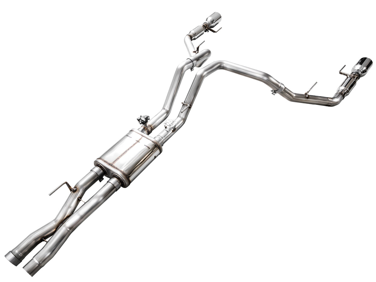 AWE SwitchPath™ Exhaust for Gen 3 Raptor - Chrome Silver Tips