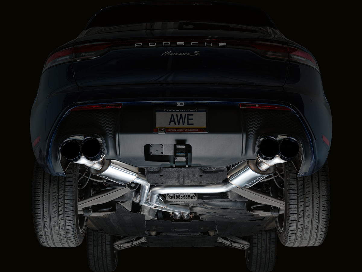 AWE Touring Edition Catback Exhaust for '22+ Porsche Macan 2.9TT - Diamond Black Tips