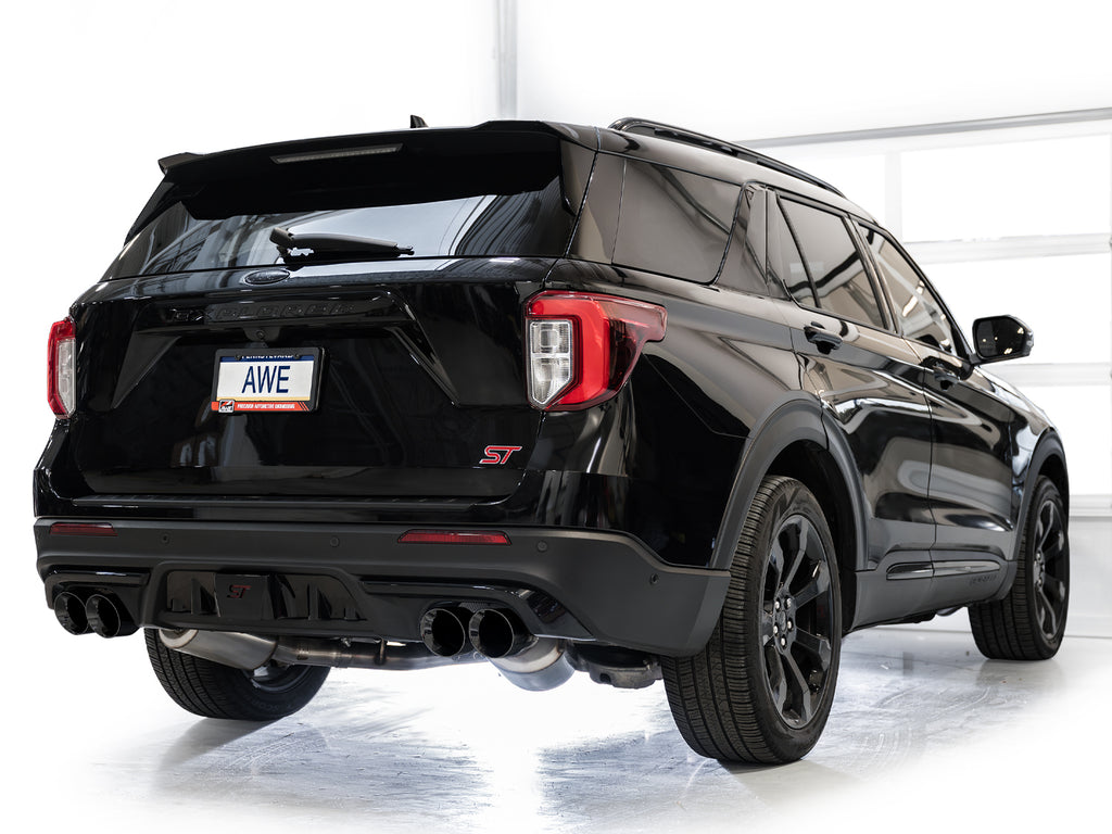AWE Touring Edition Exhaust for Ford Explorer ST - Diamond Black Tips