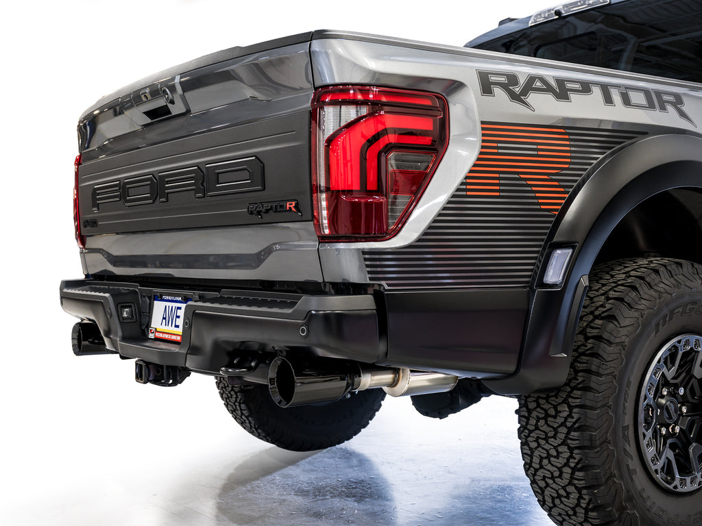 AWE SwitchPath™ Exhaust for Gen 3 Raptor R - Diamond Black Tips