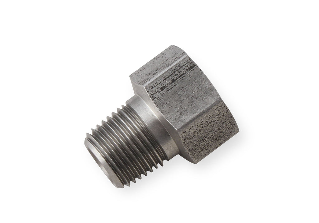 Hardline Adapter - Stainless Steel - 1/8" NPT Male to 7/16"-24 Inverted Flare Female