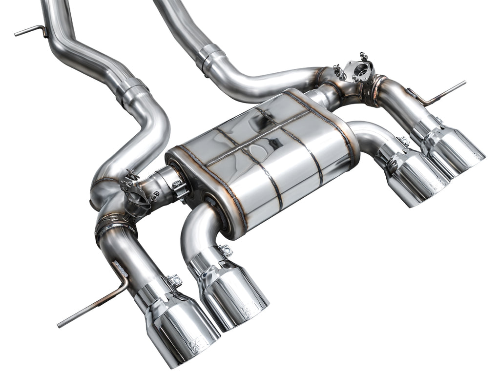 AWE SwitchPath™ Exhaust for BMW G87 M2 - 4.5" Chrome Silver Tips