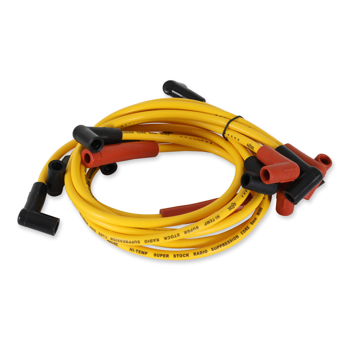 Spark Plug Wire Set- Super Stock Graphite Core 8mm-Chevy/GMC/Olds 4.3L V6-Yellow - This 8mm custom fit Super Stock spark plug wire set fits select Chevy, GMC and Oldsmobile 4.3L V6 applications.