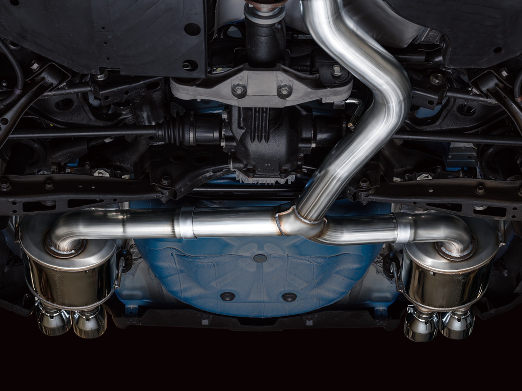 AWE Touring Edition Catback Exhaust for VB Subaru WRX - 4" Chrome Silver Tips