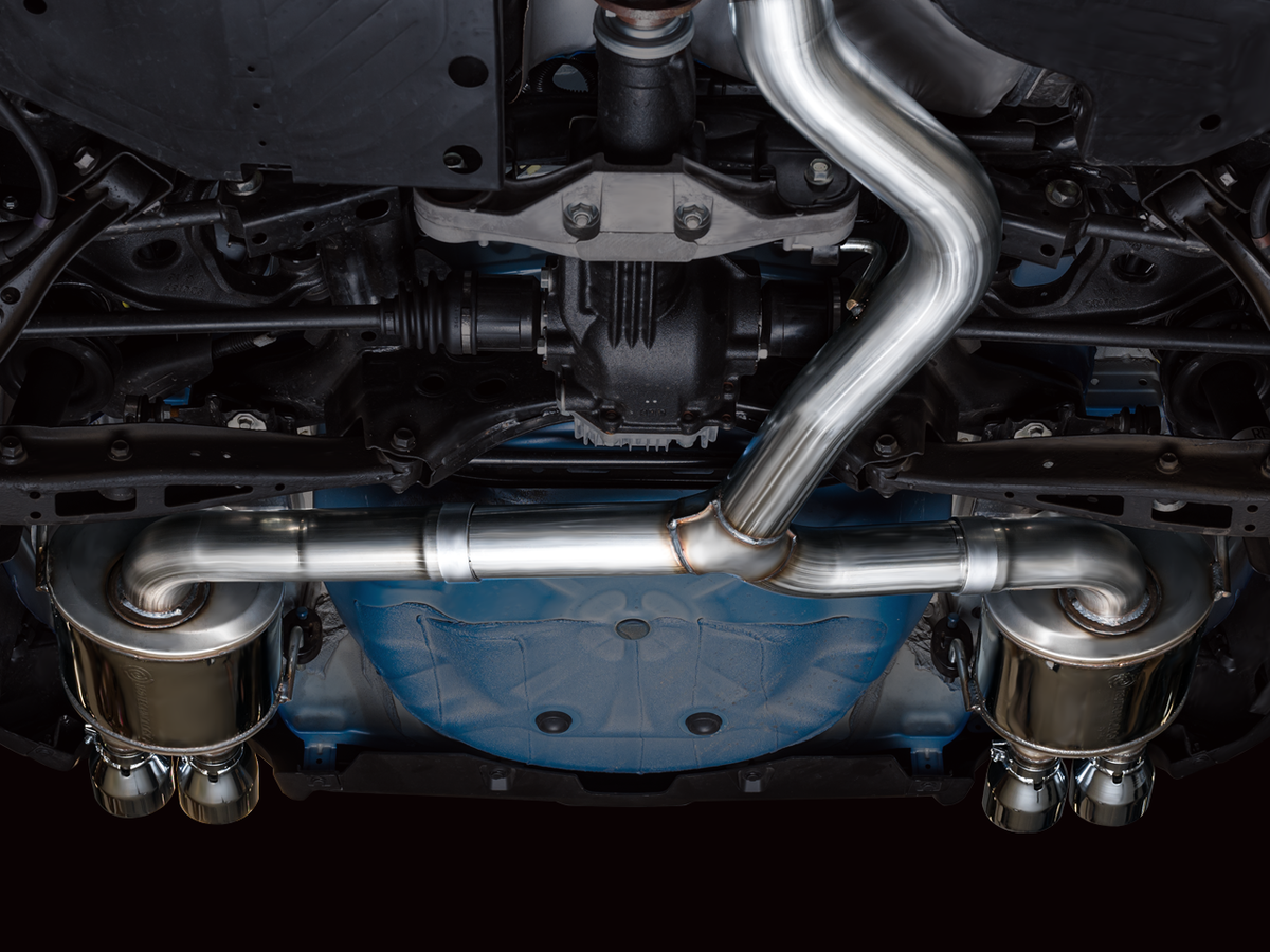 AWE Touring Edition Catback Exhaust for VB Subaru WRX - 4" Chrome Silver Tips