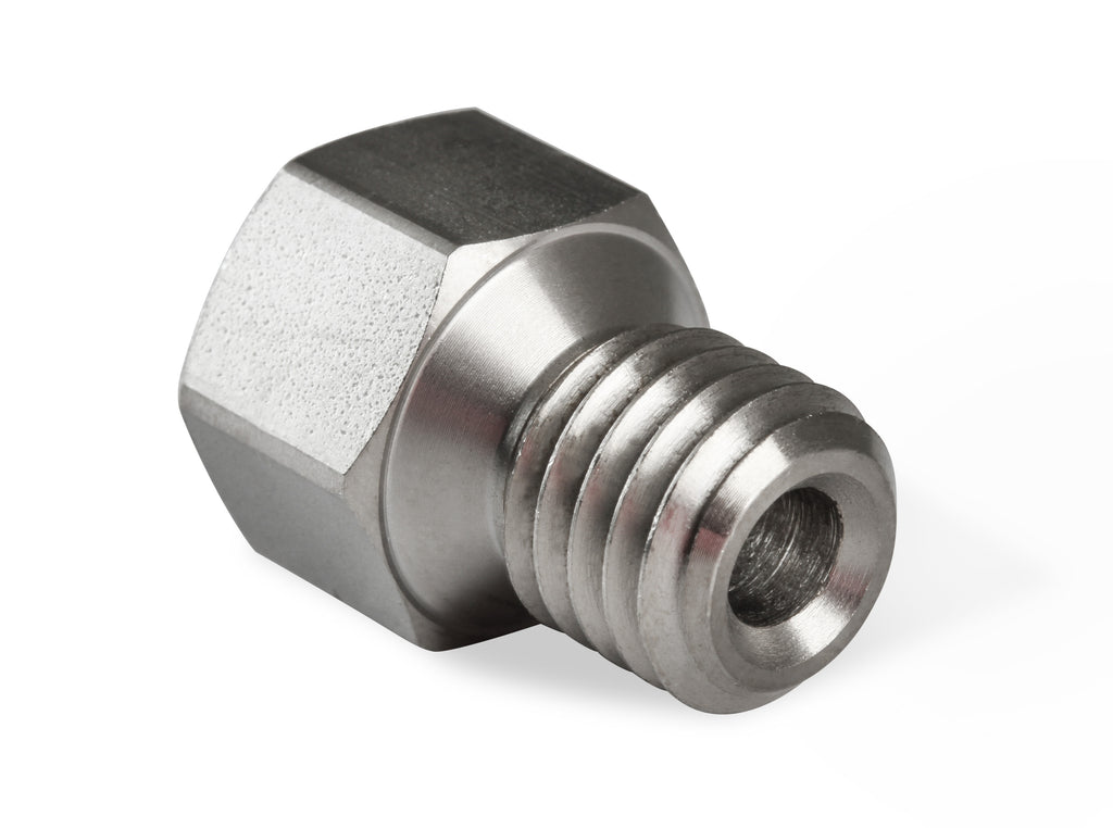 Fits GM LT Gen-V engines (2014 & up), M12 x 1.75 w/ Tapered Seat to 1/8" NPT Female Port - Stainless Steel