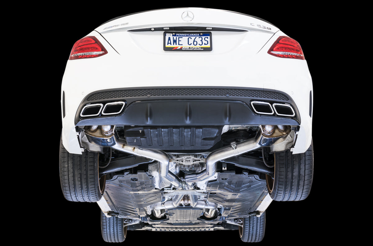 AWE SwitchPath™ Exhaust System for '15-'18 Mercedes-Benz W205 AMG C63/S Coupe - Non-Dynamic Performance Exhaust cars (no tips)