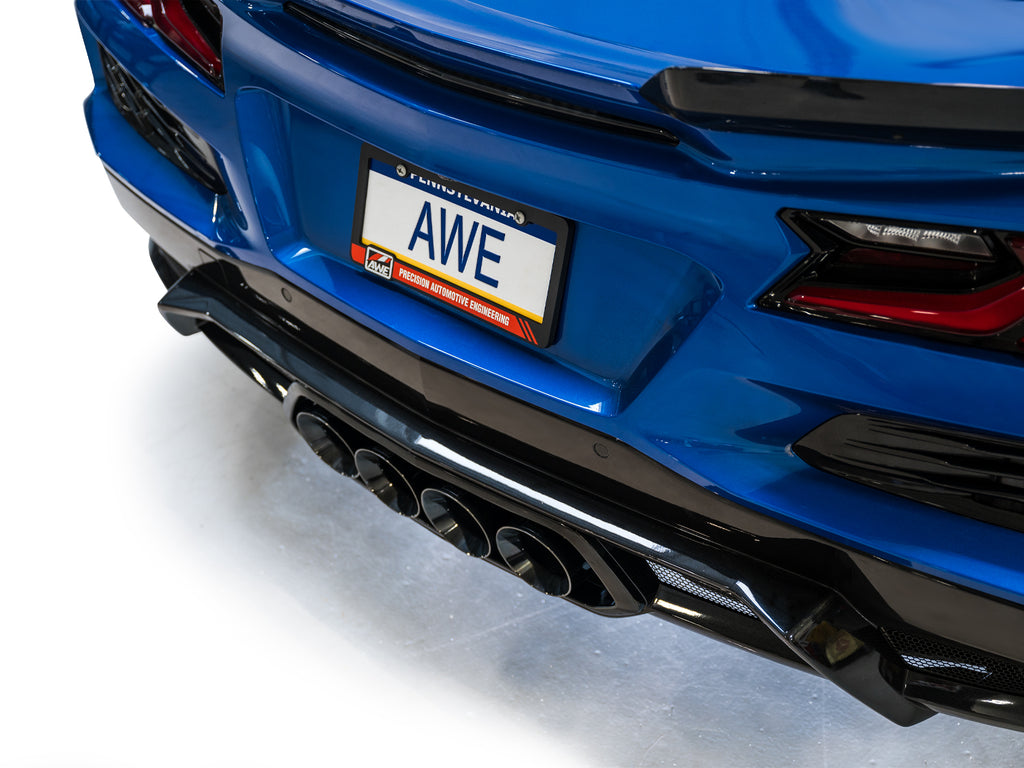 AWE SwitchPath Exhaust for C8 Corvette Z06 - 4.5" Diamond Black Tips