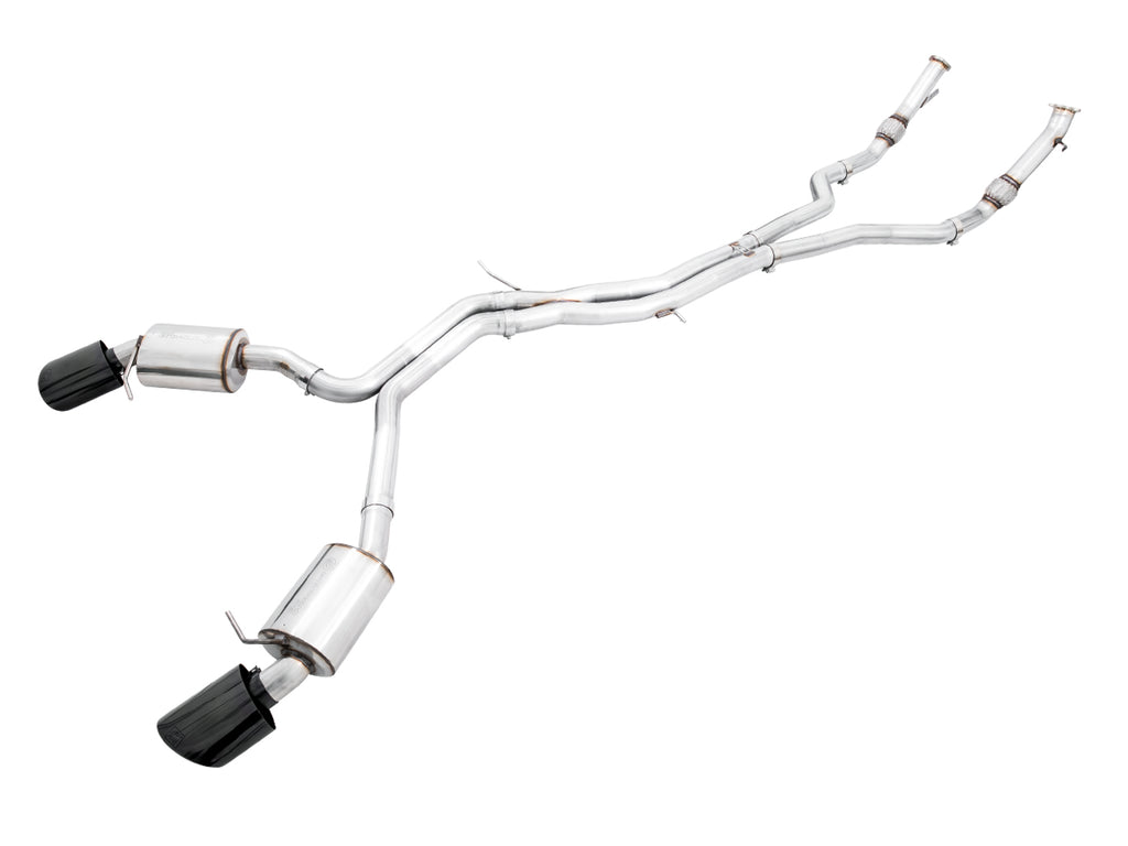 AWE Touring Edition Exhaust for Audi B9 RS 5 Sportback - Diamond Black RS-style Tips