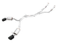 AWE Touring Edition Exhaust for Audi B9 RS 5 Sportback - Diamond Black RS-style Tips