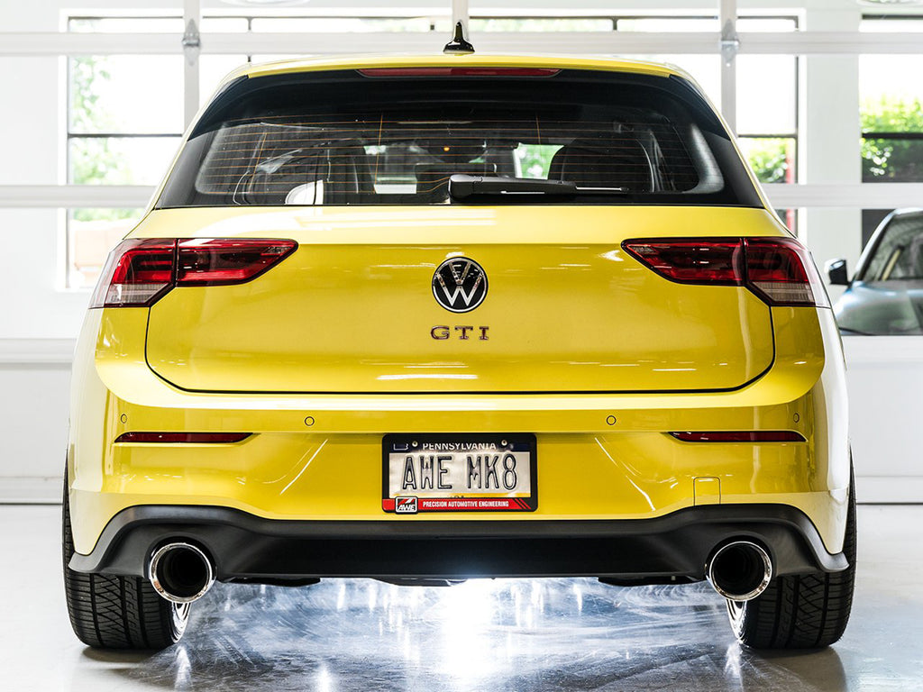 AWE Touring Edition Exhaust for VW MK8 GTI - Chrome Silver Tips